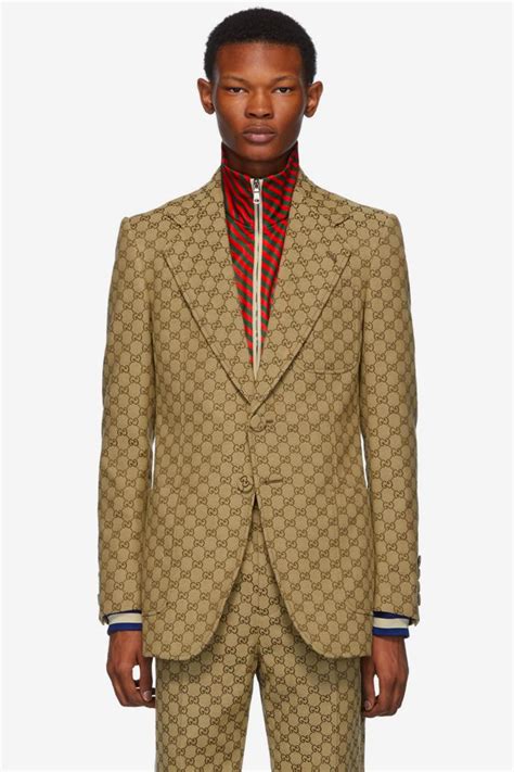 gucci blazer jacket mens|formal Gucci suits for men.